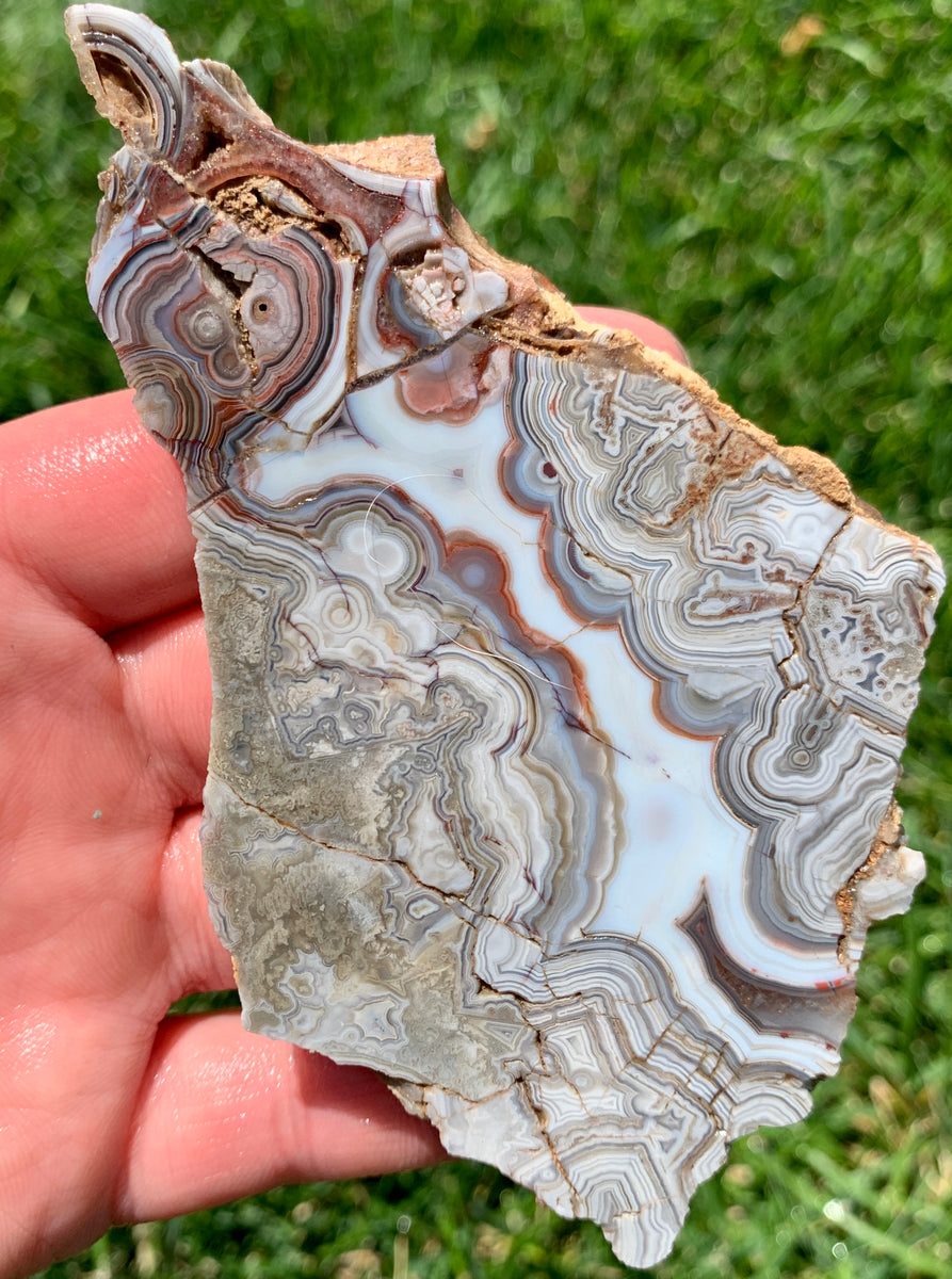thumbnail interactive-video image 1 of Mexican Lace Agate Rough – Natural Tumbling Rocks – Bulk Wholesale From Mexico 1 of 4