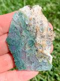 Green Phosphorescent Moss Agate