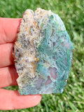 Green Phosphorescent Moss Agate