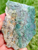 Green Phosphorescent Moss Agate