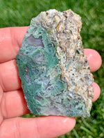 Green Phosphorescent Moss Agate