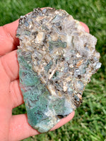 Green Phosphorescent Moss Agate